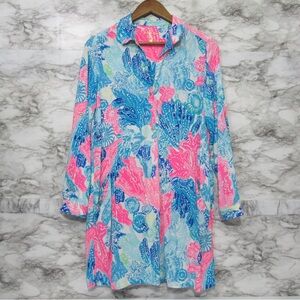 Lilly Pulitzer Lillith Tunic Dress Size Small Colorful |Pockets